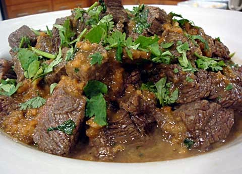 Carne en Salsa de Mani, un plato sensacional !!