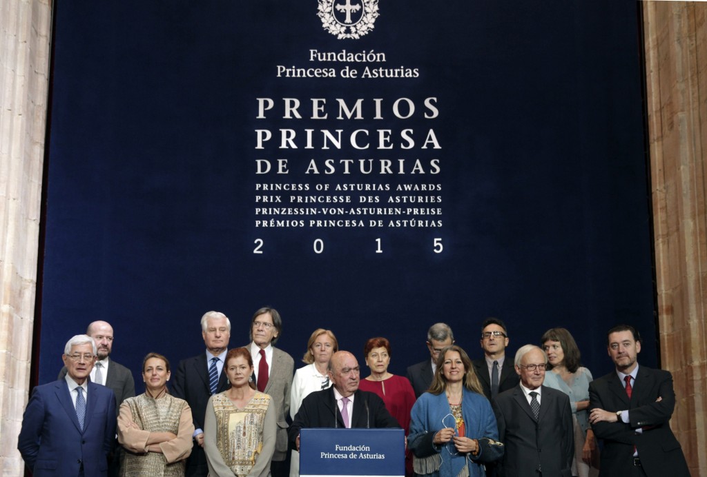 Galardonados con los Premios Princesa de Asturias 2015