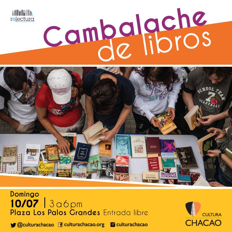 Cambalache de libros toma espacios de la Plaza LPG