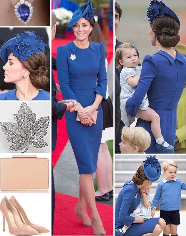 La elegancia de la muy chic Kate Middleton en Canadá, sencillamente, regia !