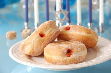 Sufganiot, tan de la fiesta del Hanukkah