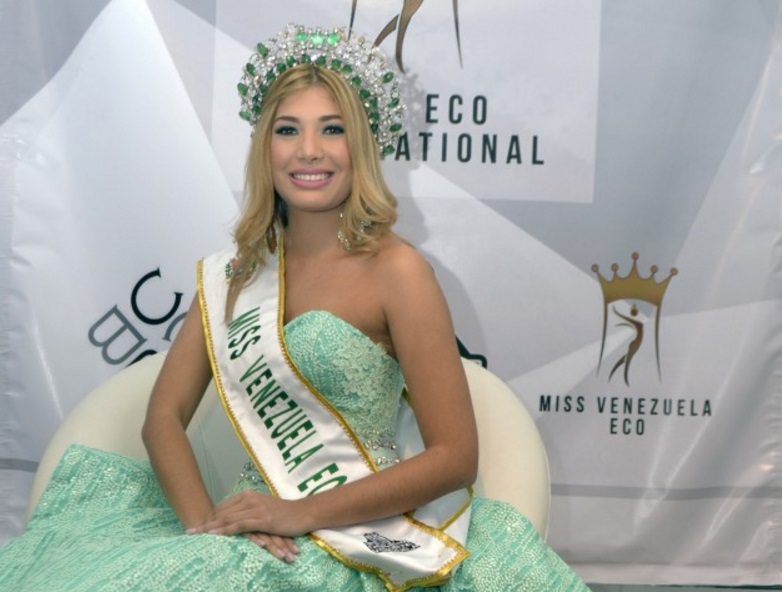 Gabriela España al Miss Eco Internacinal en Alejandrìa, Egipto