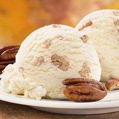 Helado de miel con nueces ¡divino!