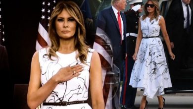 El chic vestido de Melania Trump