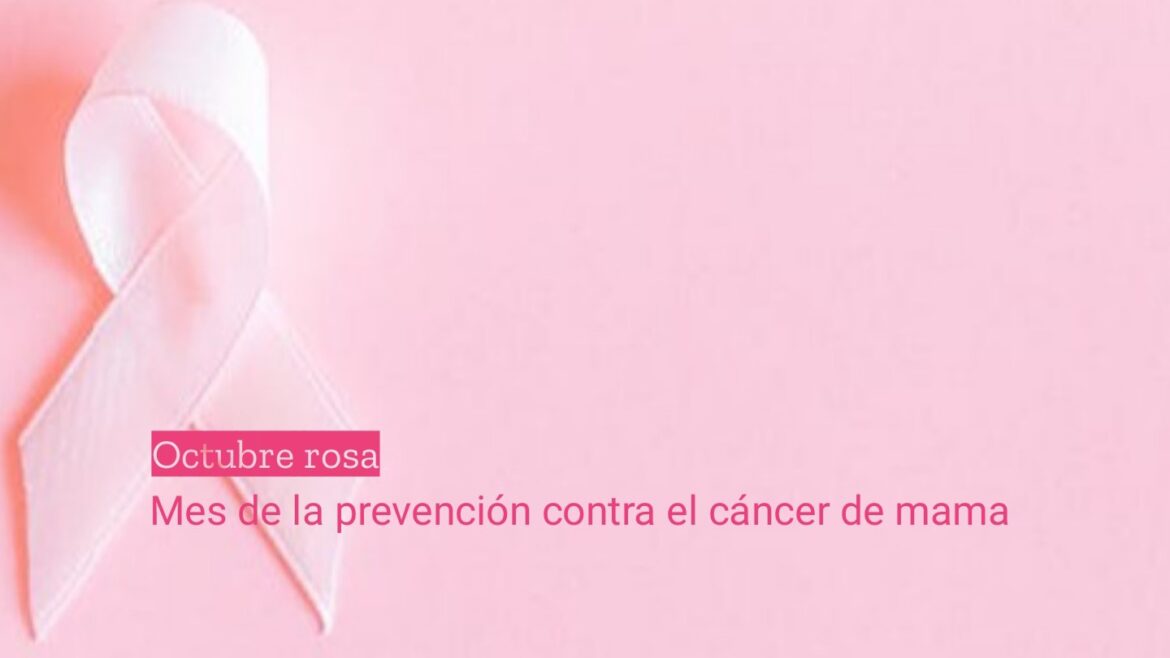 Octubre rosa. Mes de la prevención contra el cáncer de mama